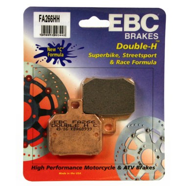 EBC Brakes Double-H Sintered Superbike Brake Pads Rear - FA266HH EBC Brakes Double-H Sintered Superbike Brake Pads Rear - FA266HH